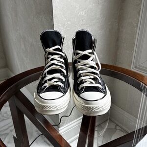 Converse Black and White High-Top Sneakers